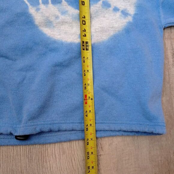 BDG Urban Outfitters Cropped Sweatshirt Small S Pullover Blue Tie Dye - Picture 4 of 6